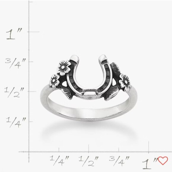 James avery Jewelry - NEW James Avery floral horse shoe ring size 9